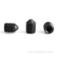 Carbon steel DIN914 hexagon socket set screw with cone point